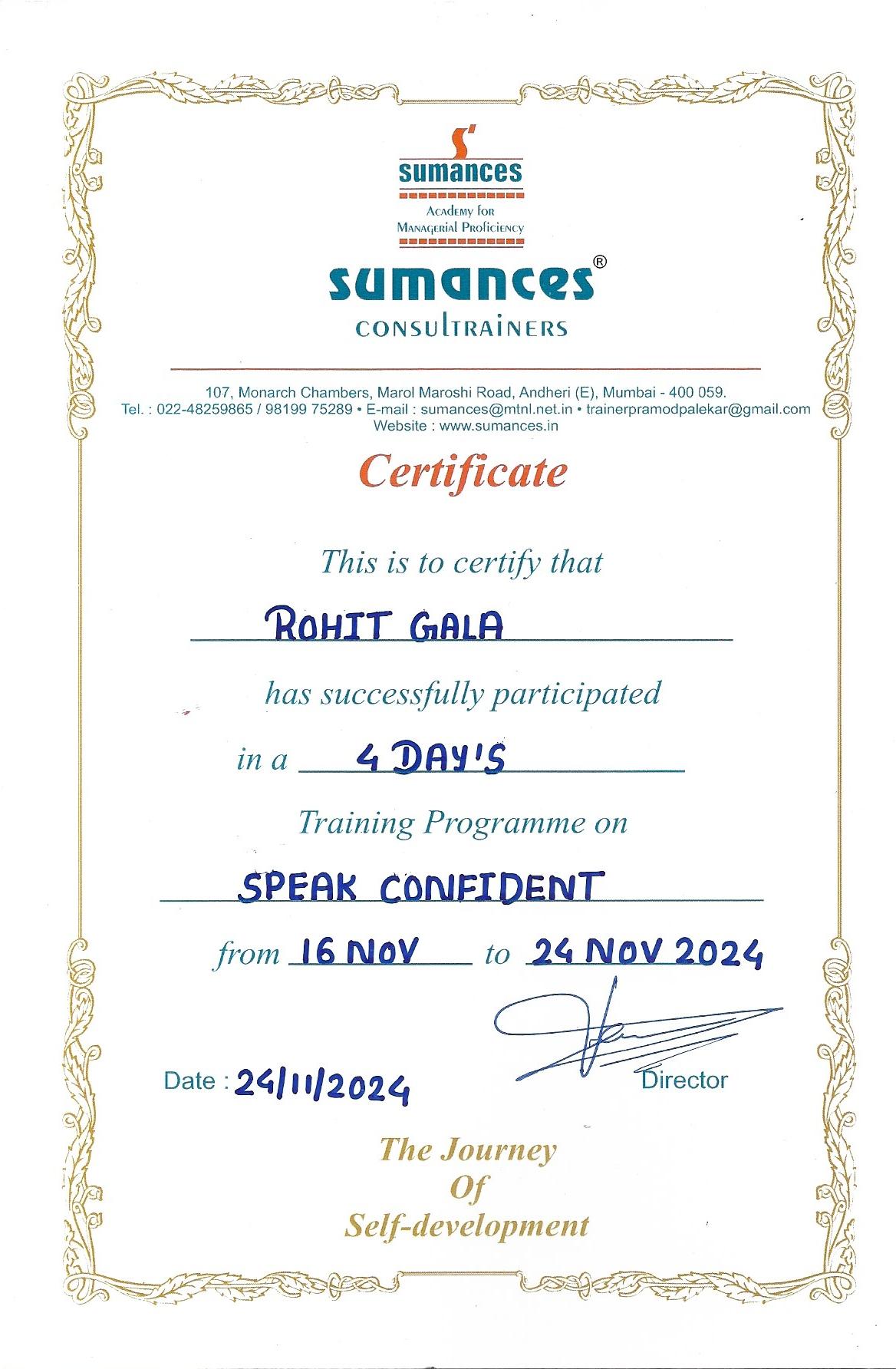 Speak Confident - 24.11.2024